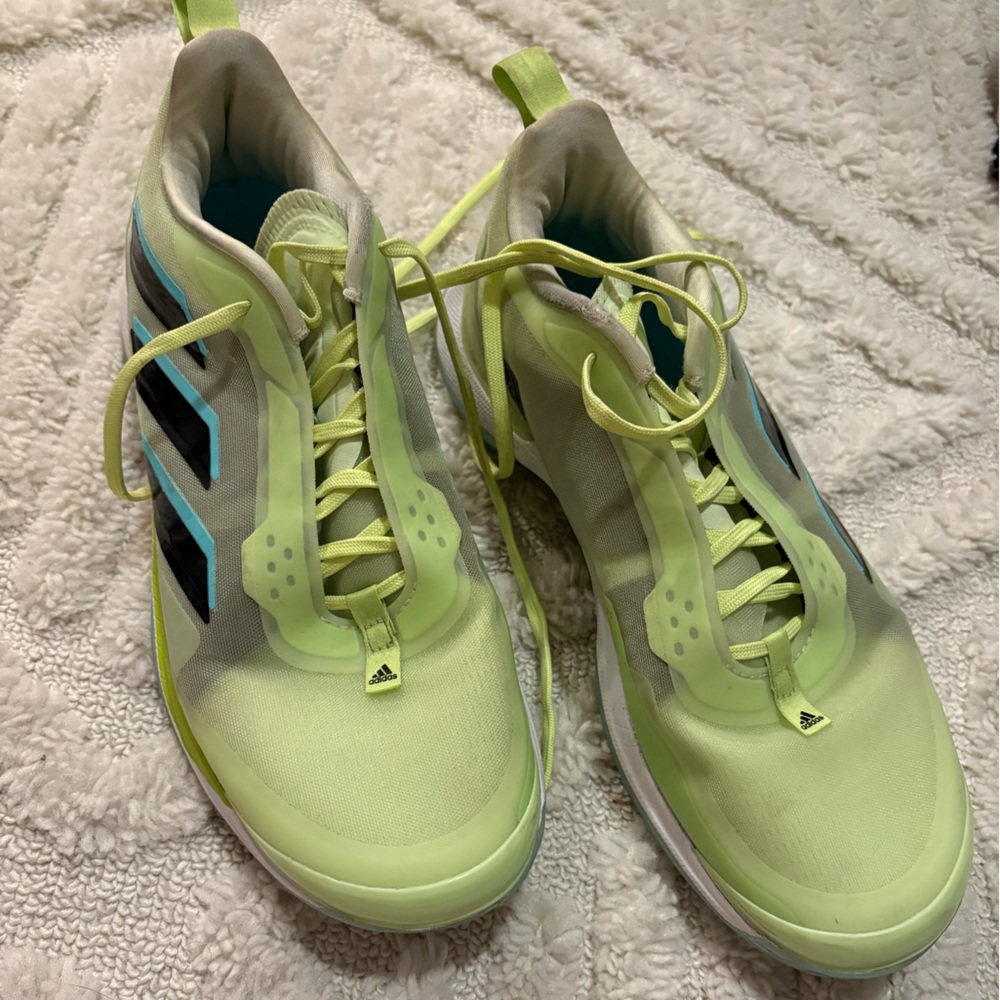 Adidas bright yellow tennis 🎾 shoes